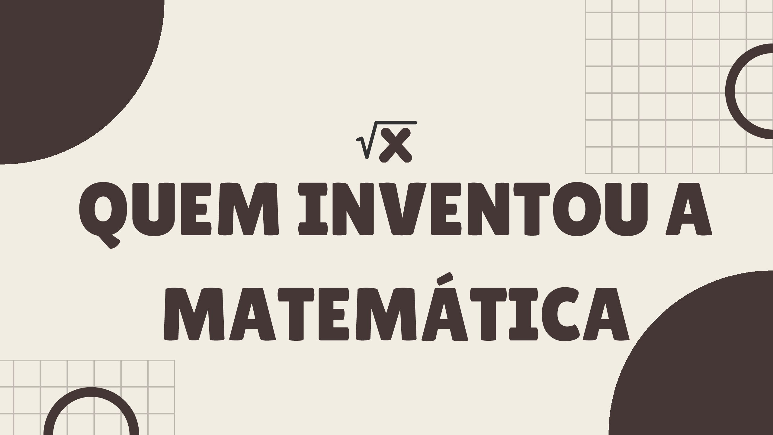 quem inventou a matematica pdf